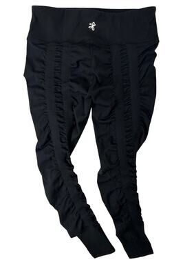 Sweetflexx Resistance Leggings Black Women’s 8 Ruched Back High Rise Compression